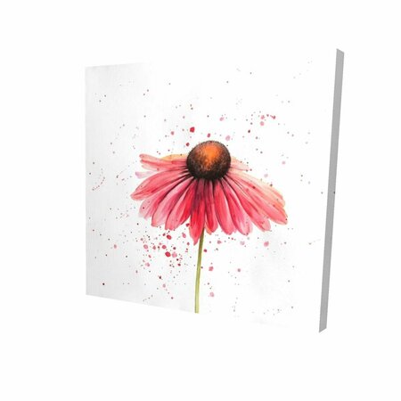 BEGIN HOME DECOR 32 x 32 in. Pink Daisy-Print on Canvas 2080-3232-FL203